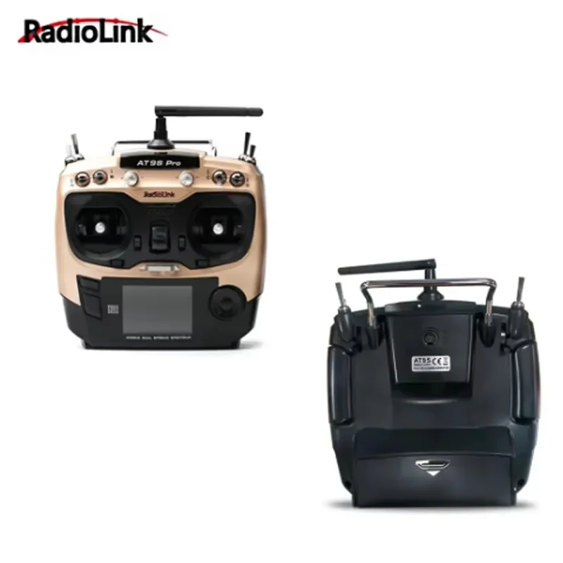 Radiolink AT9S Pro Left Hand 12 Channels 2.4G 7.4~18.0V DSSS FHSS Radio Transmitter With R9DS Receiver for Car Boats Drone