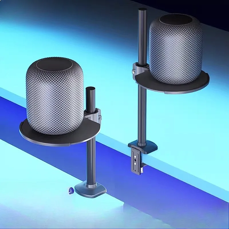 Adjustable Desktop Speaker Stand, Floating Audio Base, Universal Sound Monitor Riser for Home