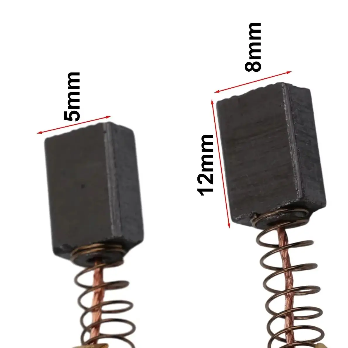 

20 шт. угольные щетки 5*8*12 мм для CB57 CB64 CB75 CB85 191627-8 191956-9 угловая шлифовальная машина электродвигатель угольные щетки аксессуары