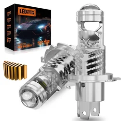2pcs 30000LM H4 Led Projector Headlight Lamp H7 LED Lens Bulb Canbus Hi/Low Beam Auto H4 Led Motocycles Headlamp 120W 6000K 12V