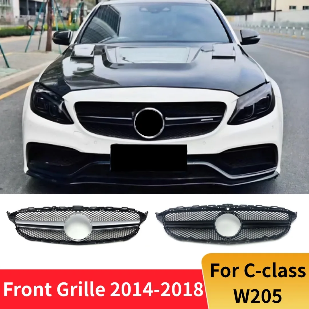 

Front Grille Grill Grid Inlet Mesh Tuning For Mercedes Benz C class W205 C205 S205 A205 C43 2014-2018 C180 C200 C260 C250 C300