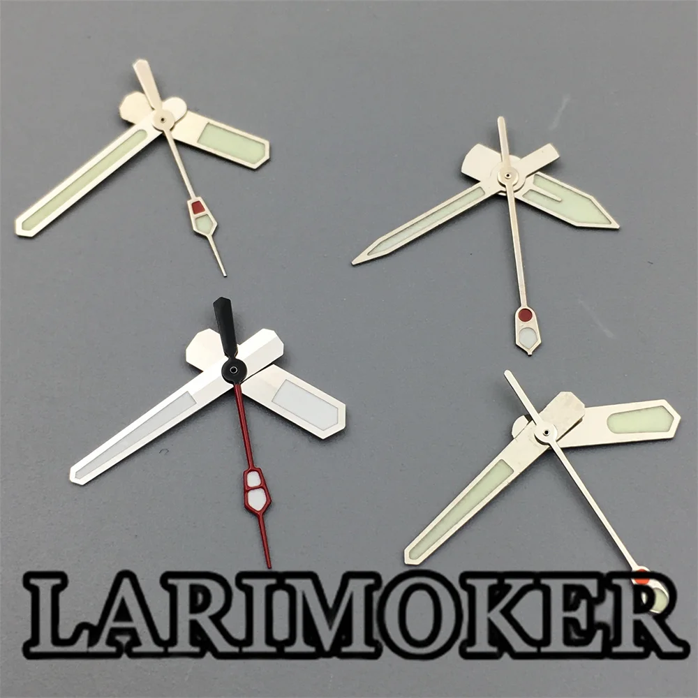 LARIMOKER Silver Green Red Watch Hands Green Luminous Hands fit NH35 Mechanical Movement Watches Accessories