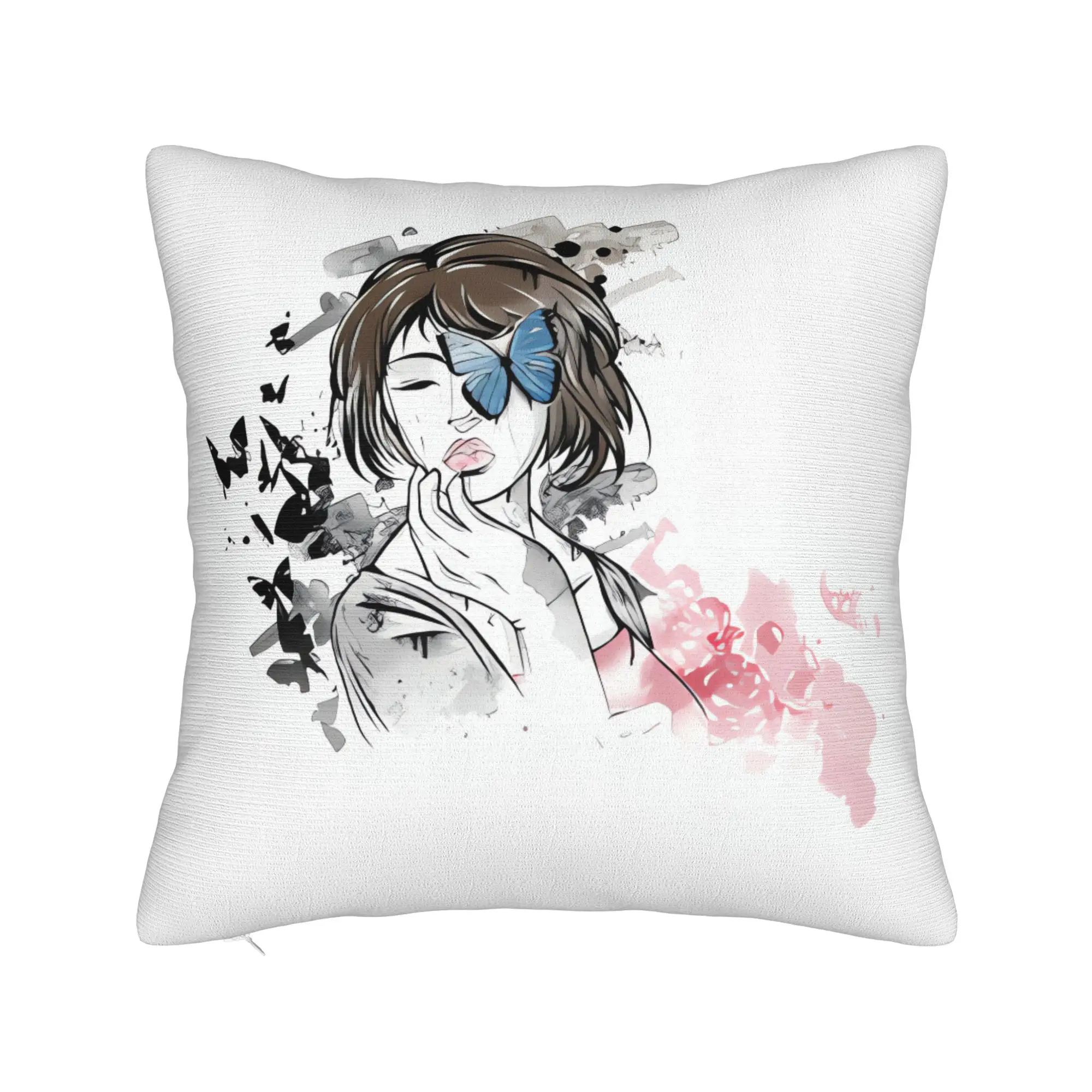 Life is Strange Max Pillowcases  Retro Trendy Pillow Case For Living Room Chair Comfy Pillow Cover