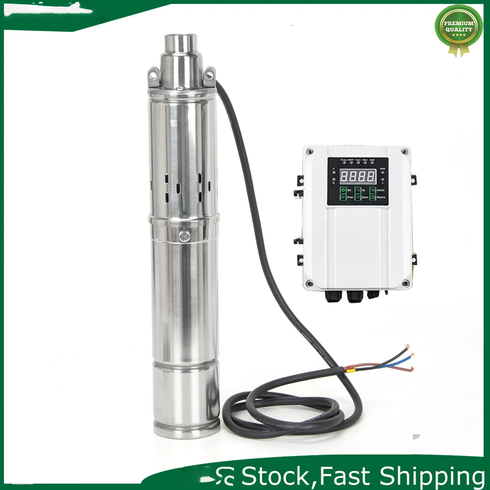 With MPPT Controller and Float Ball Control The Water Level Switch Solar Deep Well Pump Solar DC Drilling Submersible Pump