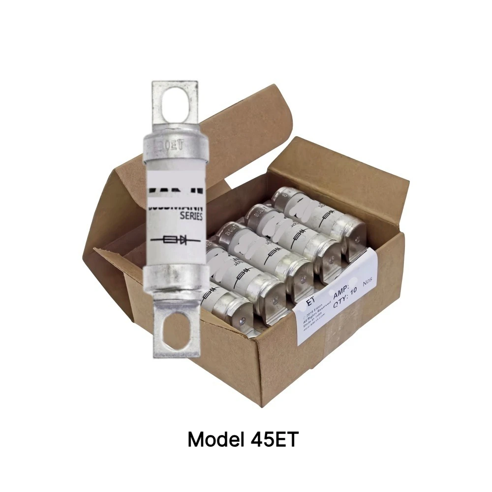 【10-Pack】 45ET Fuse 45A 690VAC BS88 Type T High Speed Fuse