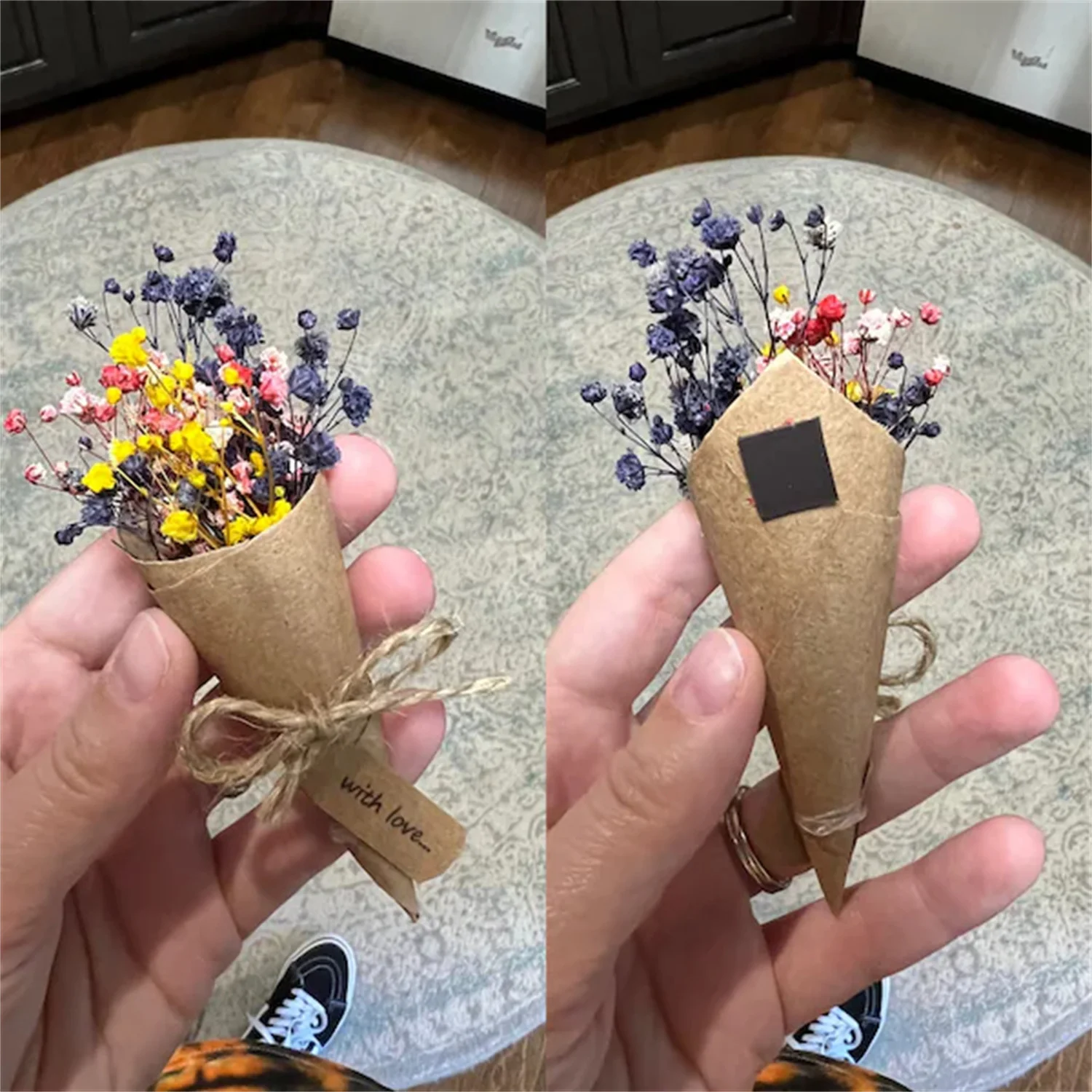 Mini ramo de flores secas imán - Dried Flower Bulk reseña y precio