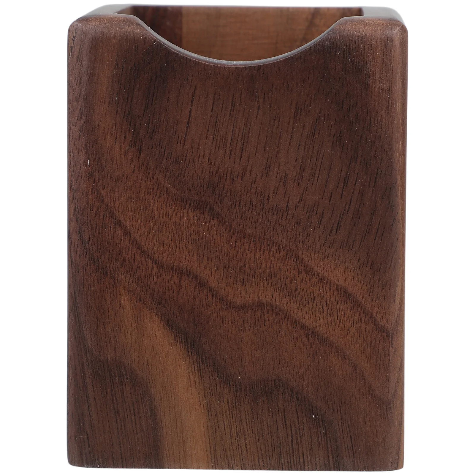 

Wooden Pen Holder Black Walnut Desktop Organizer Stationery Storage Desk Accessories For Pencils Cosmetics Chopsticks