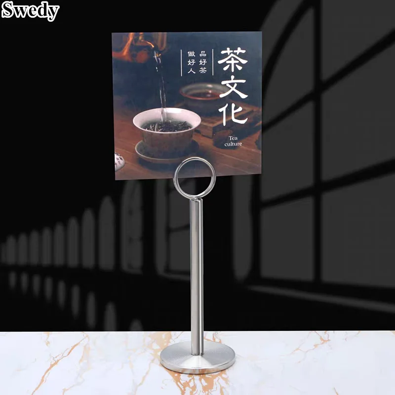 Round Ring Table Number Holder For Restaurant Hotel Party Use Photo Holder Clip Place Card Holder Table Sign Stand