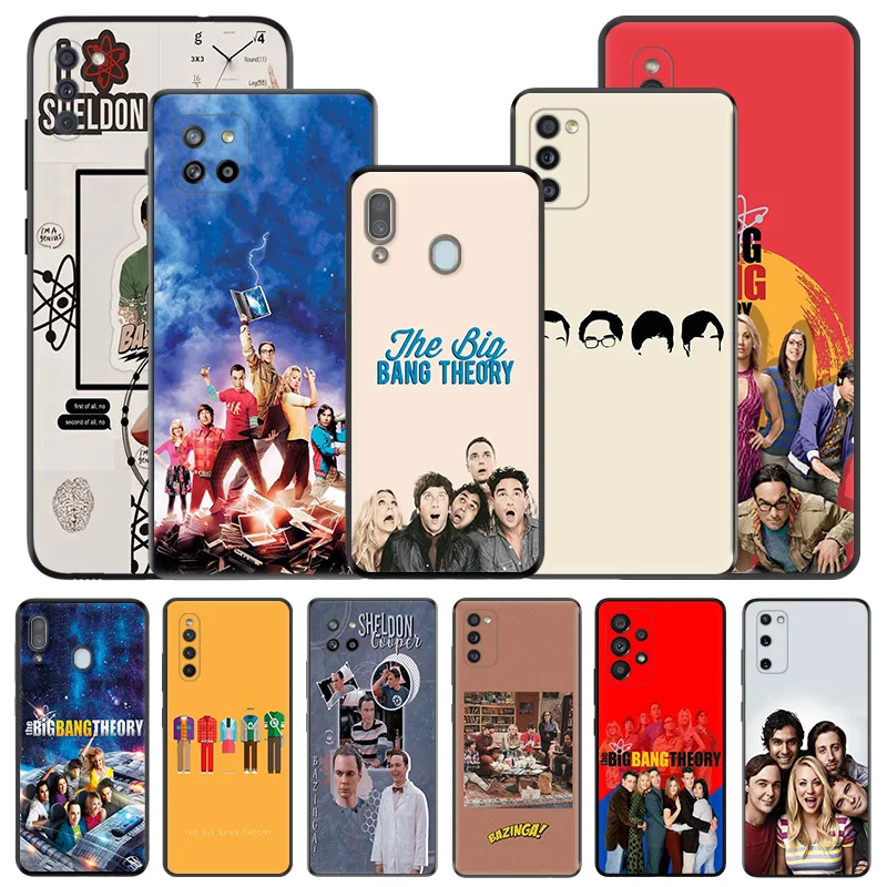 The Big Bang Theory Silicone Black Phone Cases for Samsung Galaxy A54 5G A04 A03 A34 A01 A02 A50 A70 A40 A30 A20 S A10 E Cover