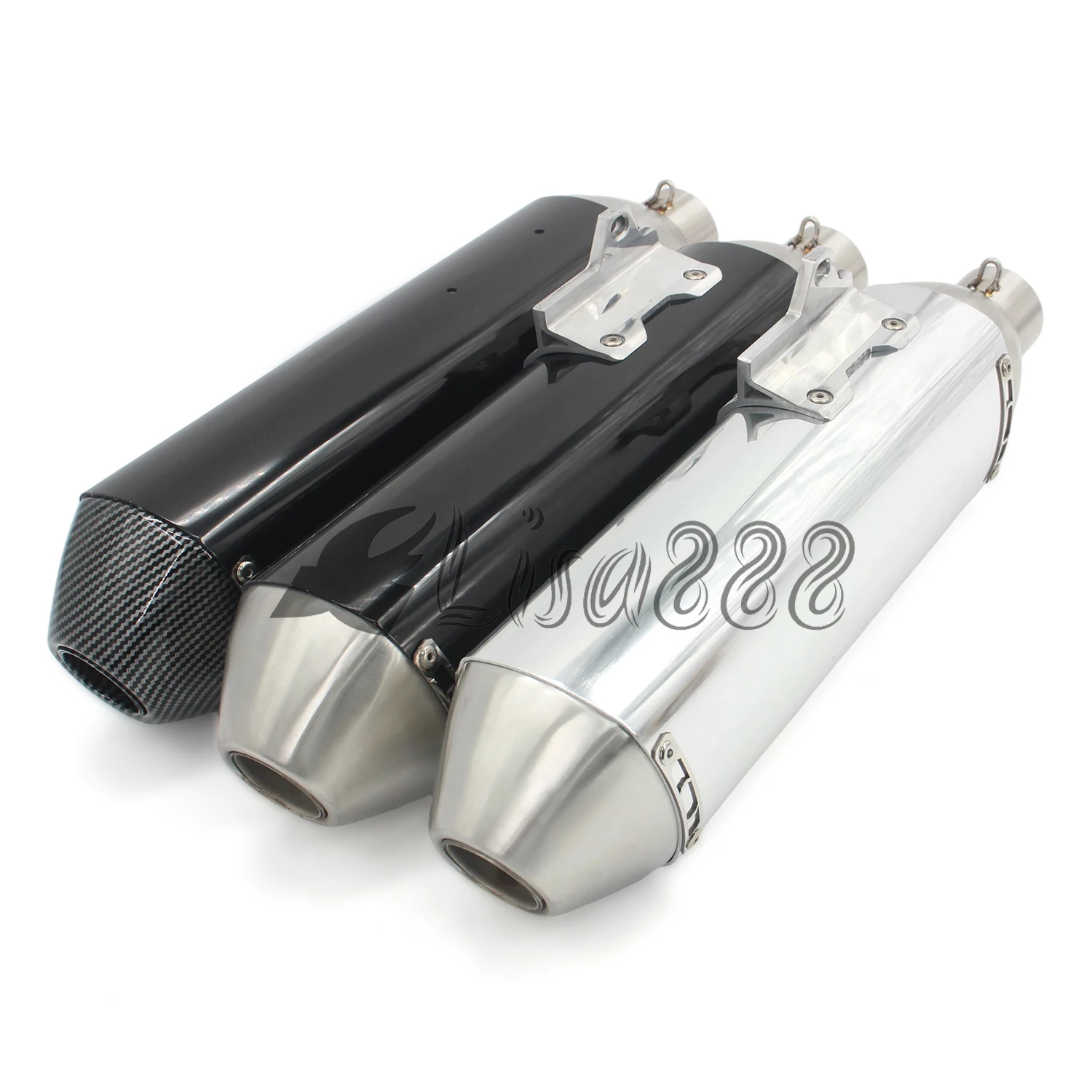 51mm Universal Length 470mm Inlet Motorcycle FMF 4T Exhaust Muffler Pipe Escape Moto  with DB Killer escapes para moto