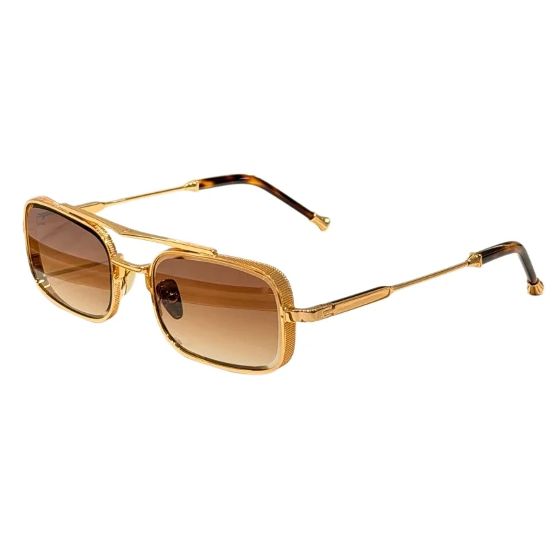 ANTHEKY Classic Luxury Sunglasses Metal Frame UV Protection Elegant Eyewear for Men And Women with Box Brand Sun Glasses