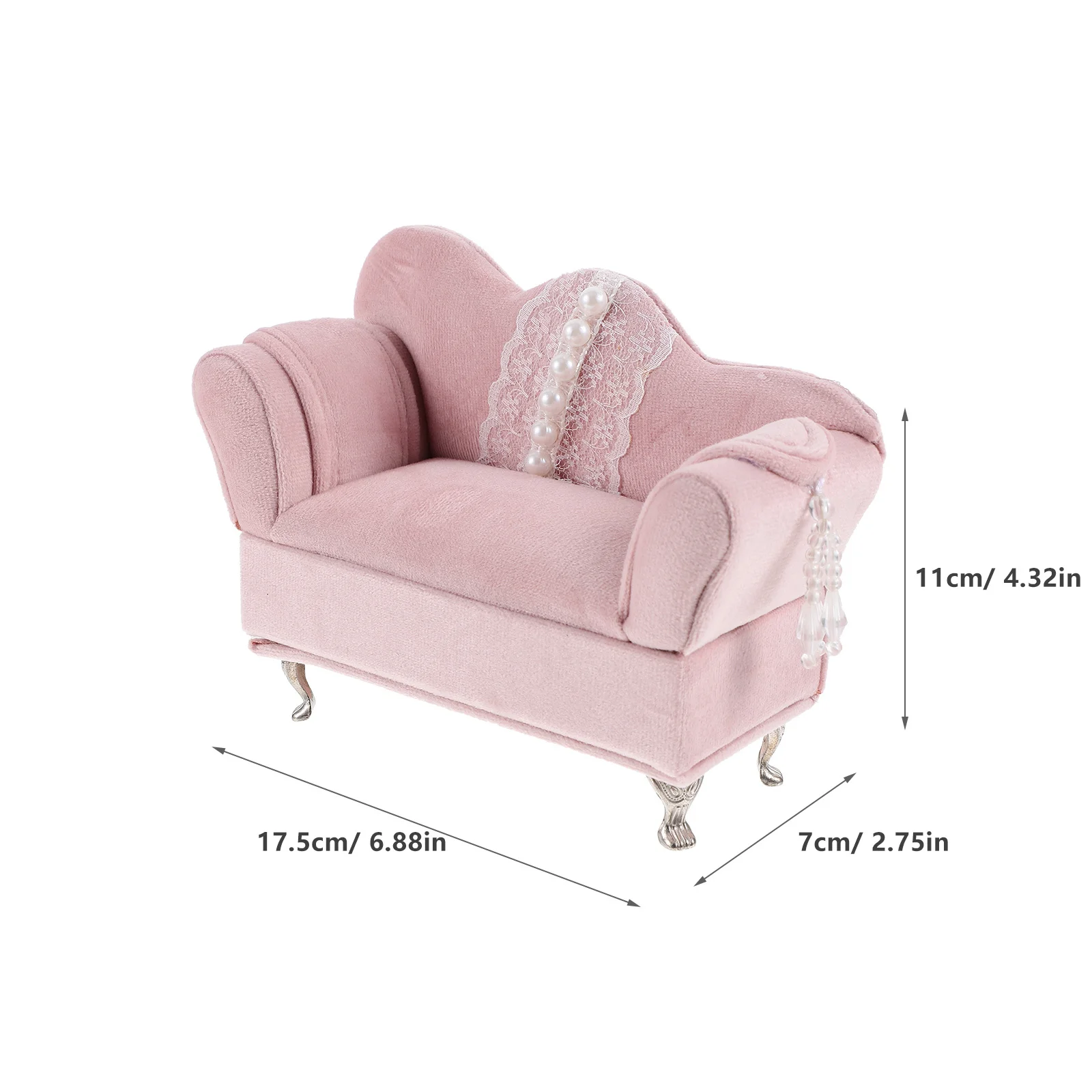 1 قطعة أريكة شكل مجوهرات المنظم صندوق قسط القماش مادة القطن سطح المكتب الديكور حلقة صغيرة القرط حقيبة للتخزين الموضة #2