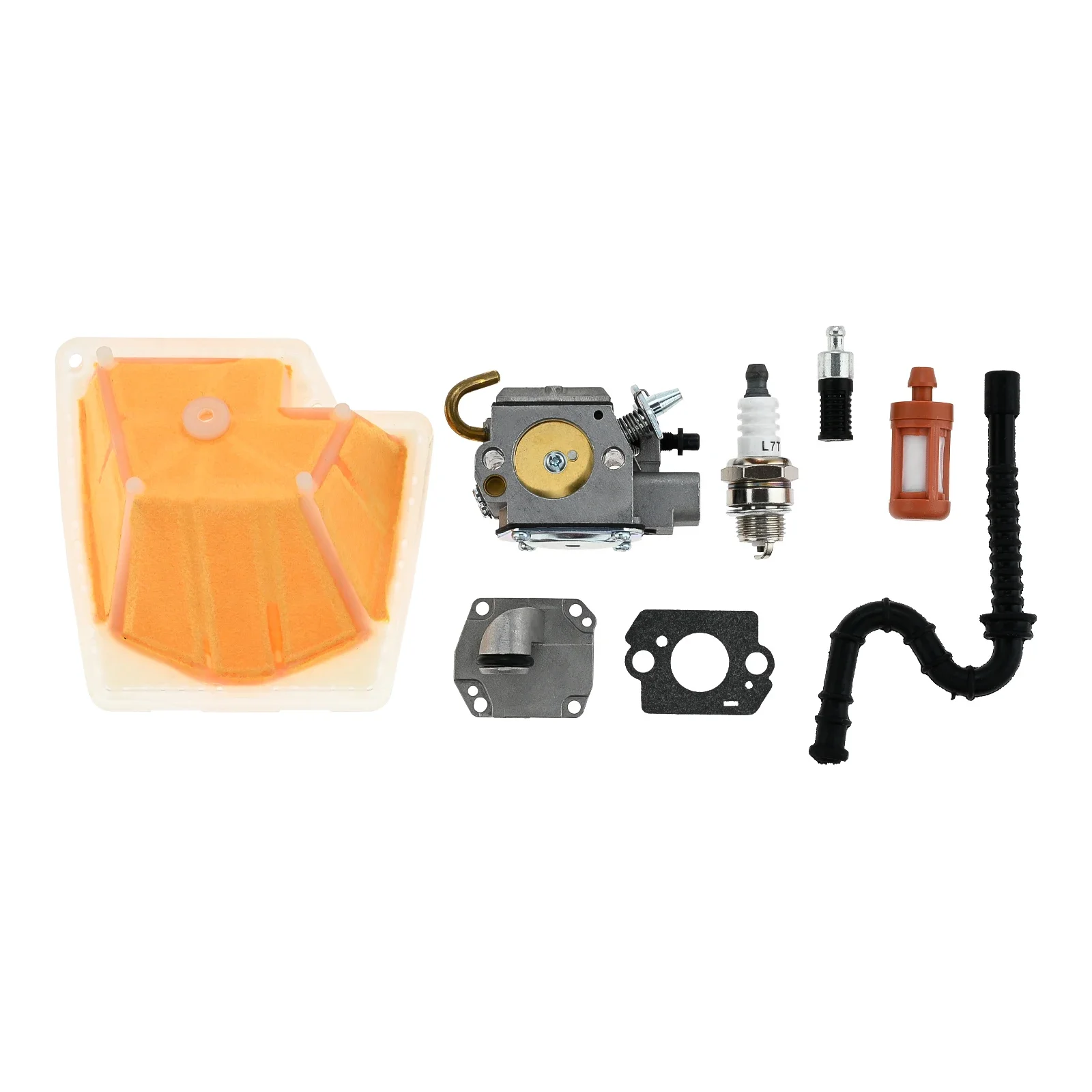 MS270 Carburetor Kit with Fuel Line Fuel Hose Air Filter Spark Plug Carb Gasket Fit for Stihl MS280 MS 270C 280C Chainsaws Parts