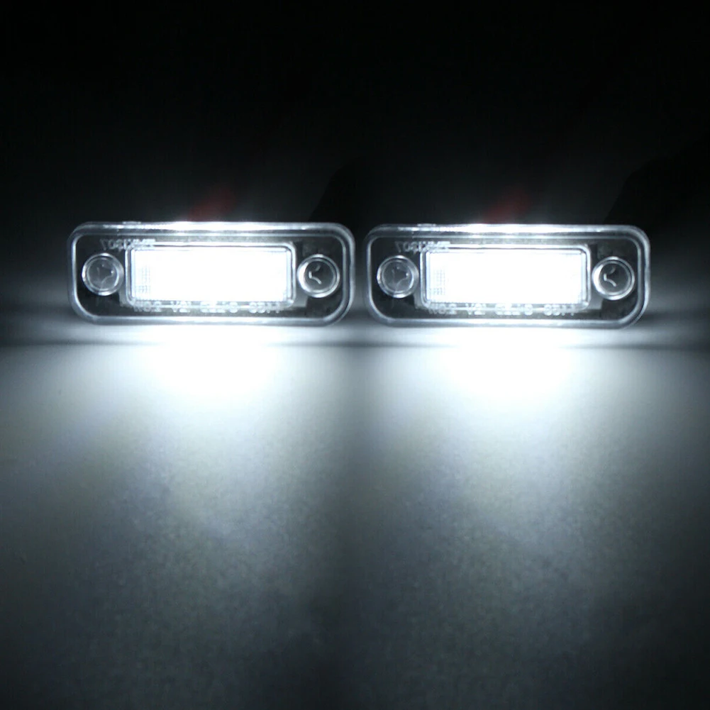 2pcs Car LED Light License Plate Light 12V For Mercedes-BenzW203 5D W211 W219 R171 Replacement Plug And Play