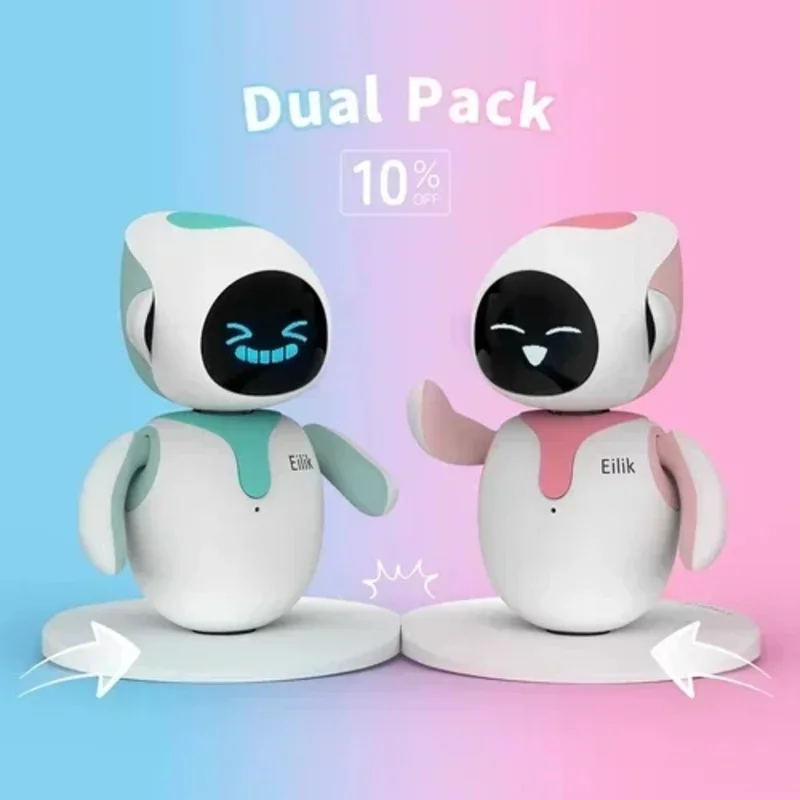 Eilik Robot Emotional Companionship Voice Interaction AI Digital Life Desktop Virtual Pet Or 5Random Accessories Electronic Toys