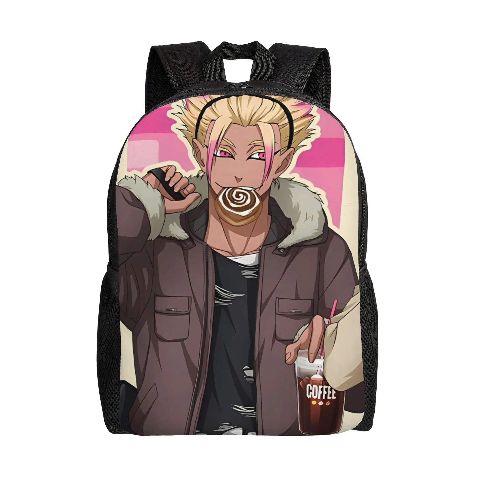 

Blue Locks Football Comic Backpack for Men Women High School Hiking Travel Daypack Ryusei Shidou Coffee Anime Shoulder Bag Gift