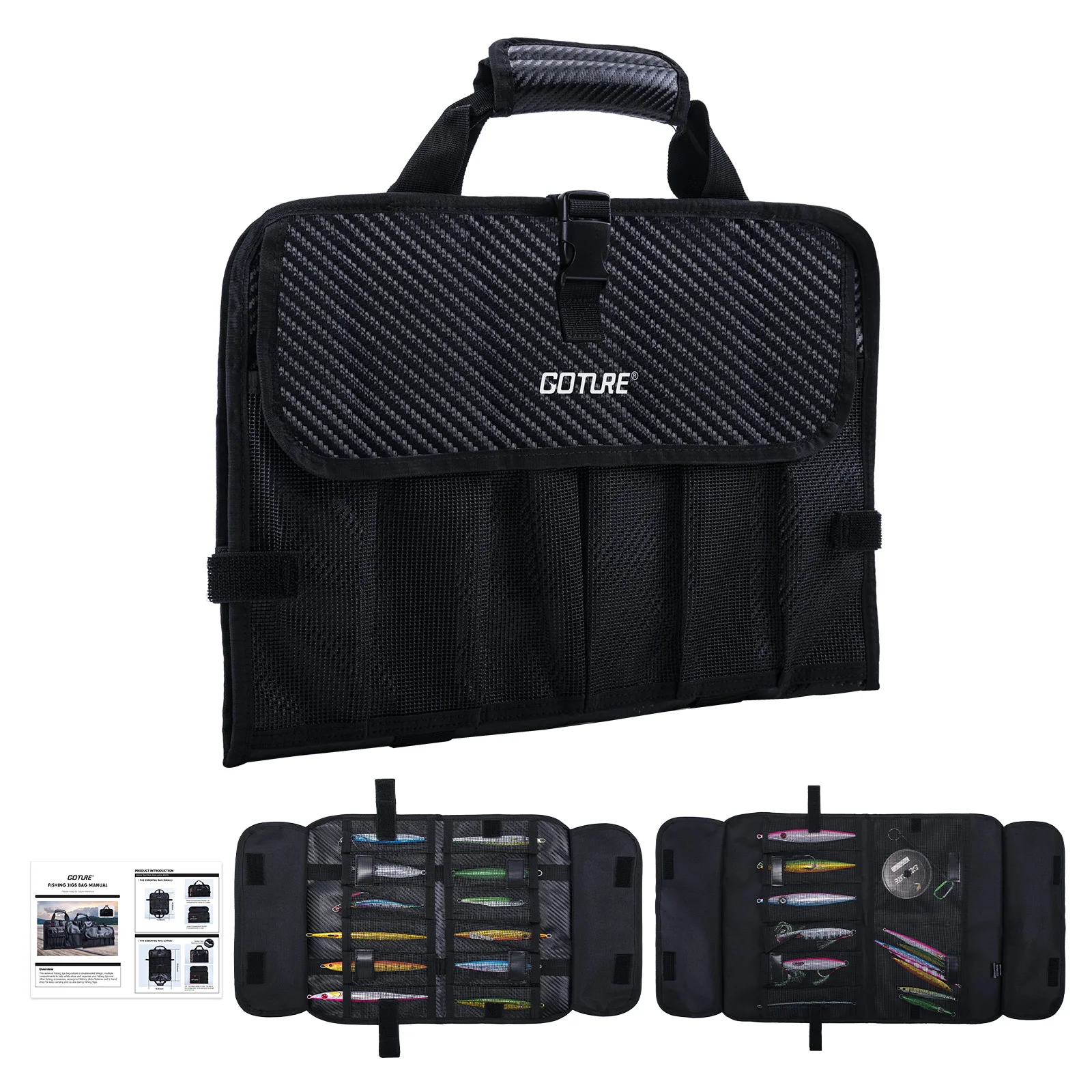 Goture Bolsa de Pesca Portátil 33x18cm