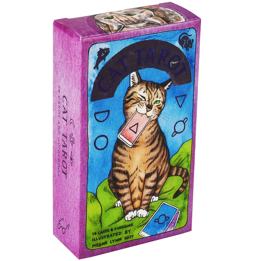 CAT TAROT Tarot Cat: 78 kart Megan Lynn Kott Ten rozrywka nowoczesna kolejka do klasycznego tarota