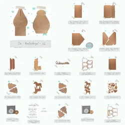 Christmas Metal Cut Dies and Cedar and Goose Stamps for DIY Scrapbooking Photo Album Embossing Decorative Paper Cards