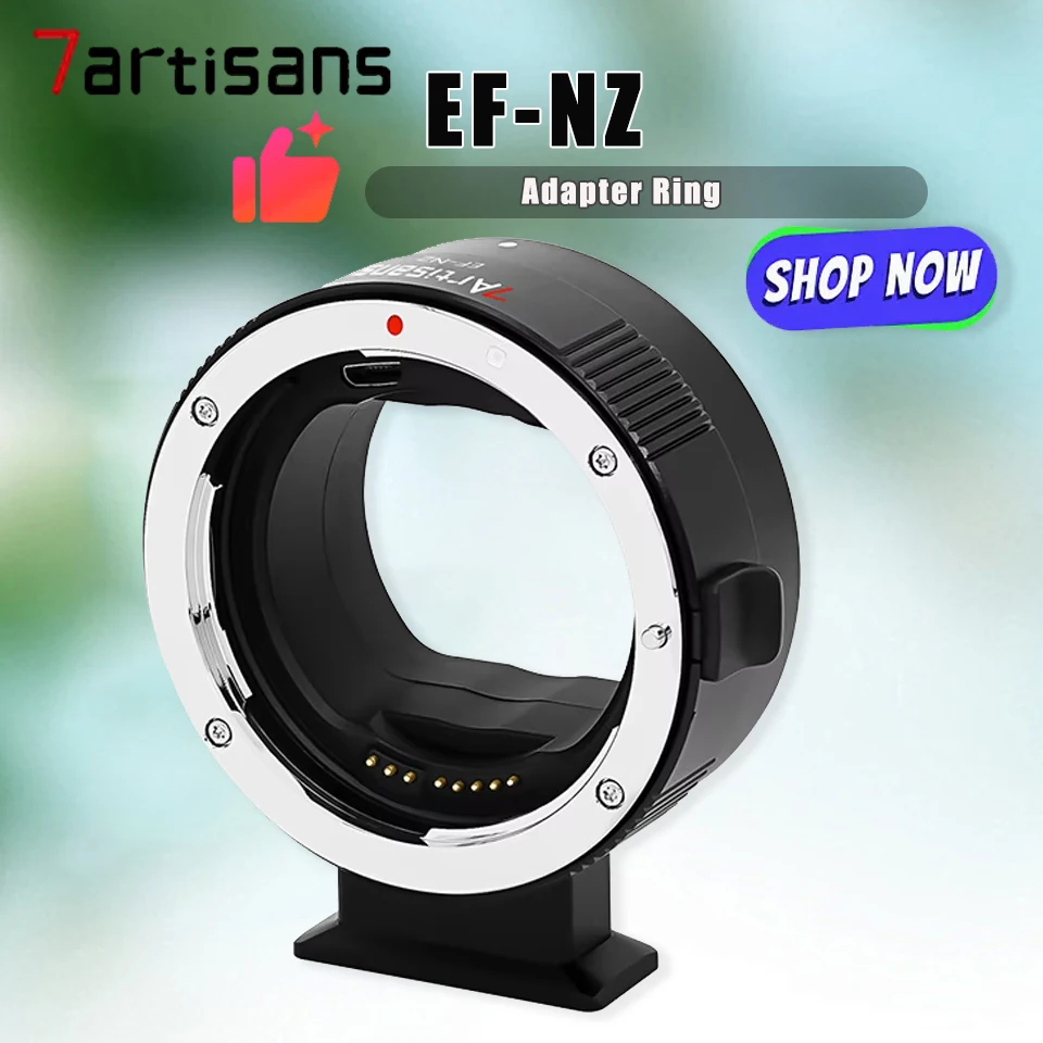 

7artisans EF-NZ Electronic Auto Focus Anti-shake Camera Adapter with USB Port Firmware Update for EF/ EF-lens to Nikon Z Mount