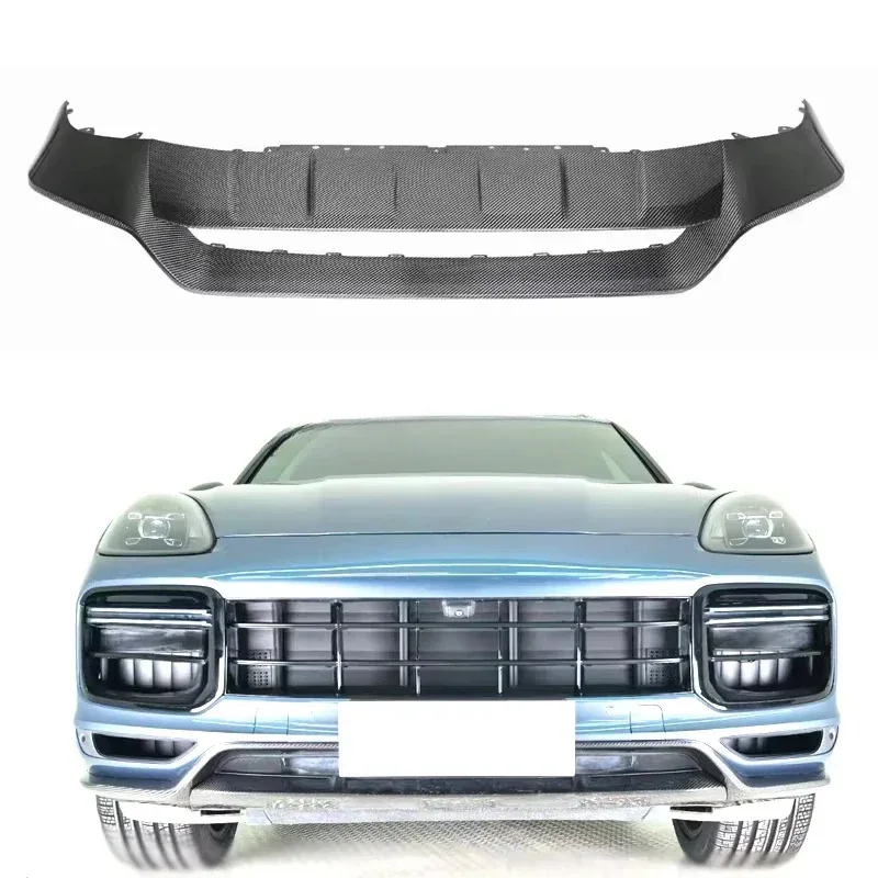 

For Cayenne Turbo GT Dry Carbon Fiber Front Bumper Lip Sps Body Kit 9Y0 GT Car Accessories