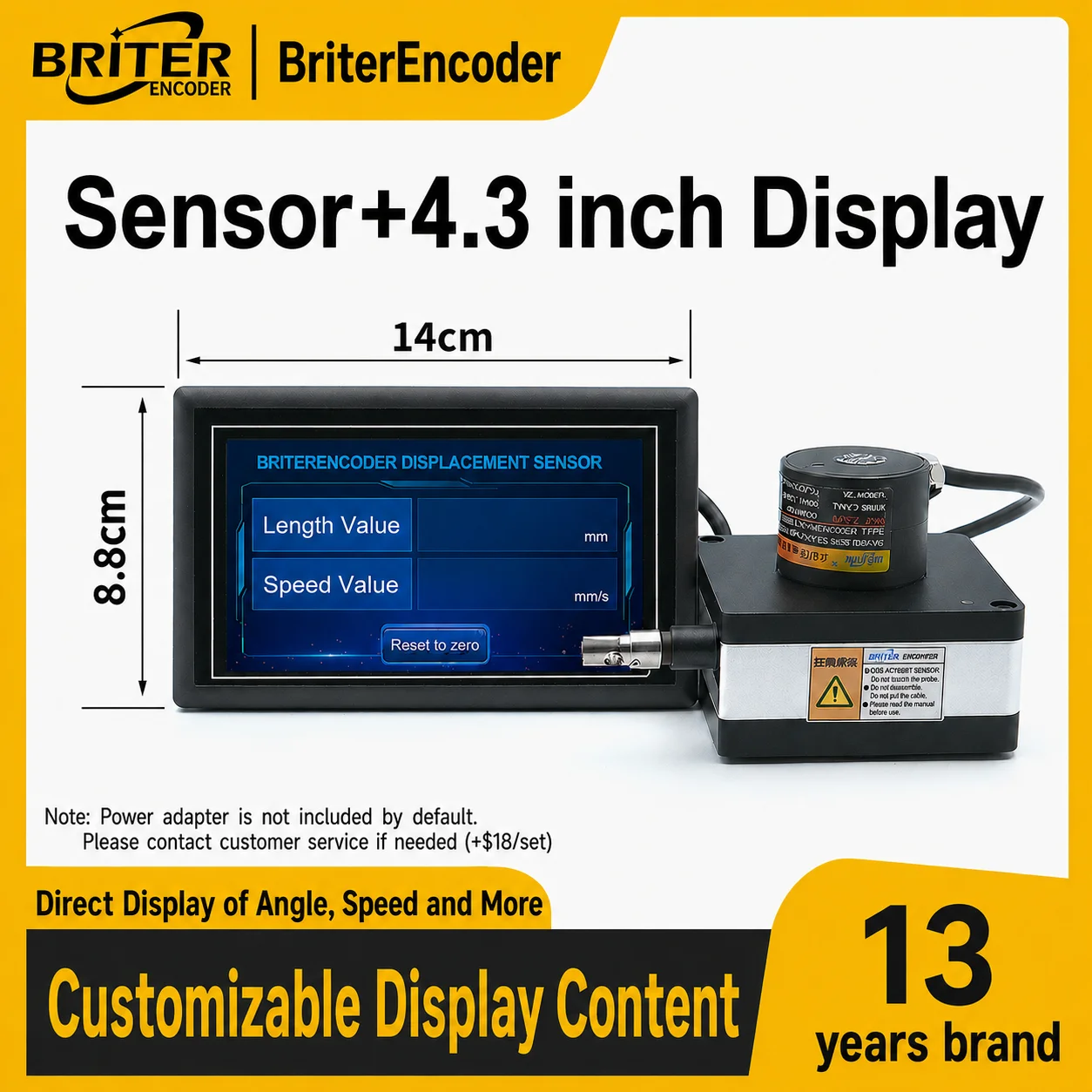 0-10m RS485 Modbus RTU Draw Wire Linear Displacement Sensor High Precision Digital Display HMI for Industrial Automation