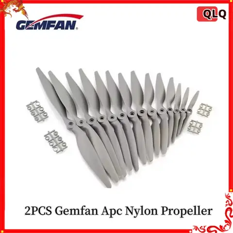 2 pz Gemfan Apc Elica In Nylon 5x5/6x4/7x5/8x4/8x6/9x6/10x5/10x7/11x5.5/12x6/13x6.5/14x7/16x8/17x10 Puntelli Per Il Modello di Aereo Rc