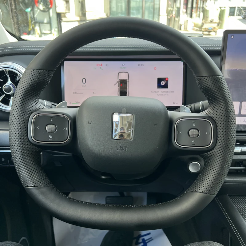 DIY all inclusive hand sewn steering wheel cover For Tank 300 2025 Anti slip breathable car handle cover