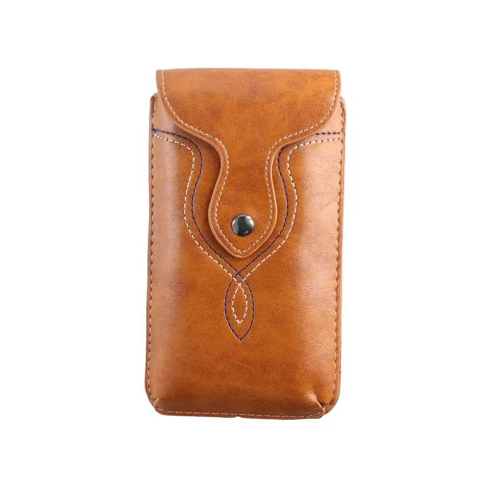 

Outdoor Wallet Pouch Cards Holder Camping Mobile Phone Phone Waist Bag Leather Phone Case Phone Belt Hanging Pouch Waist Pack