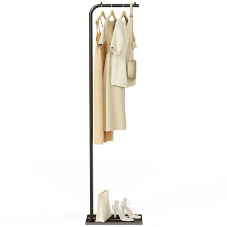 

Metal Coat Rack Freestanding, Stable Clothing Rack with Rock Base, Coat Tree Suitable for Bedroom, Hallway, Office, 70.8 Inch H