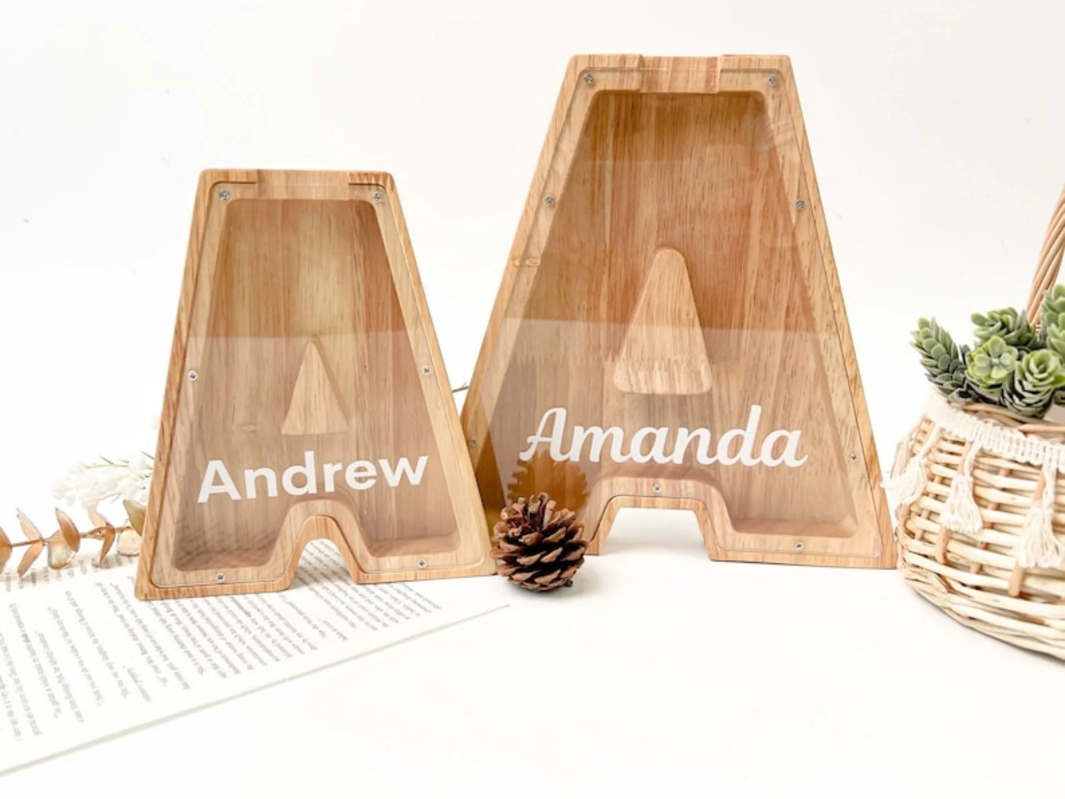 

Банк монет на заказ для мальчиков, детская копилка с буквами, деревянная копилка с именем, рождественский подарок для детей/мальчиков/девочек