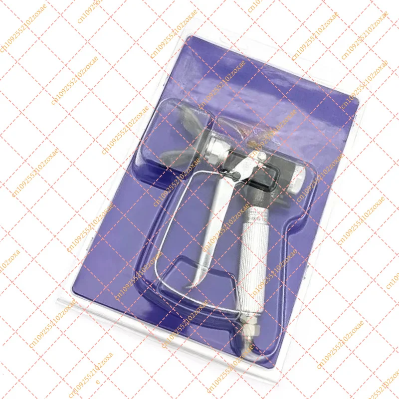 Professional 500 Bar Airless Paint Spray Gun Round Handle 4-Finger Trigger High Pressure Sprayer for Industrial Coating