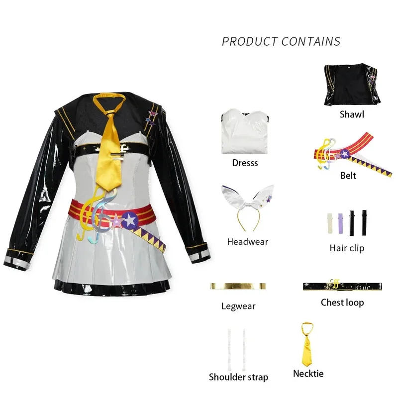 Sky06 Game Ran Cos Lan أزياء تنكرية للموسيقى كوس داش دور نفس الدعاوى مجموعة كاملة أنيمي للنساء والرجال أزياء الهالوين 66lU &