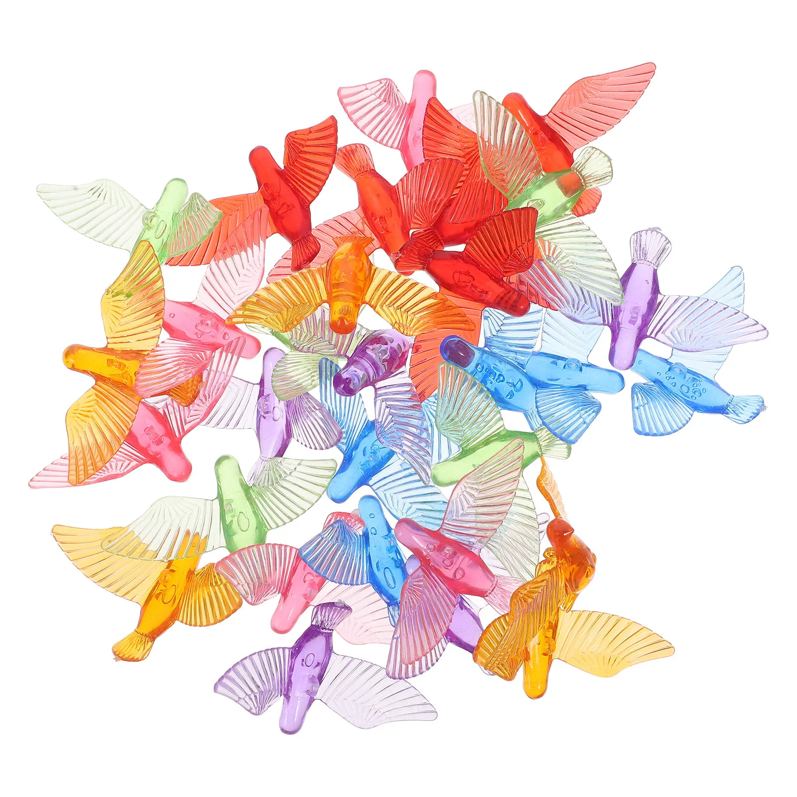 30Pcs Acrylic Dove Charms for Wind Chimes DIY Hanging Pendants Craft Supplies Replacement Parts Wind Chime Accessories Elegant