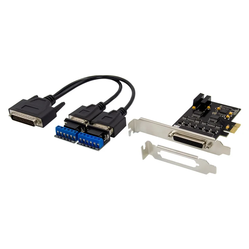 

PCIE To 2 Ports Rs485 Rs422 XR17V352 Chip Dual Port RS422/485 Pci-e Adapter Expansion Converter Card RS-422 15KV ESD Protection