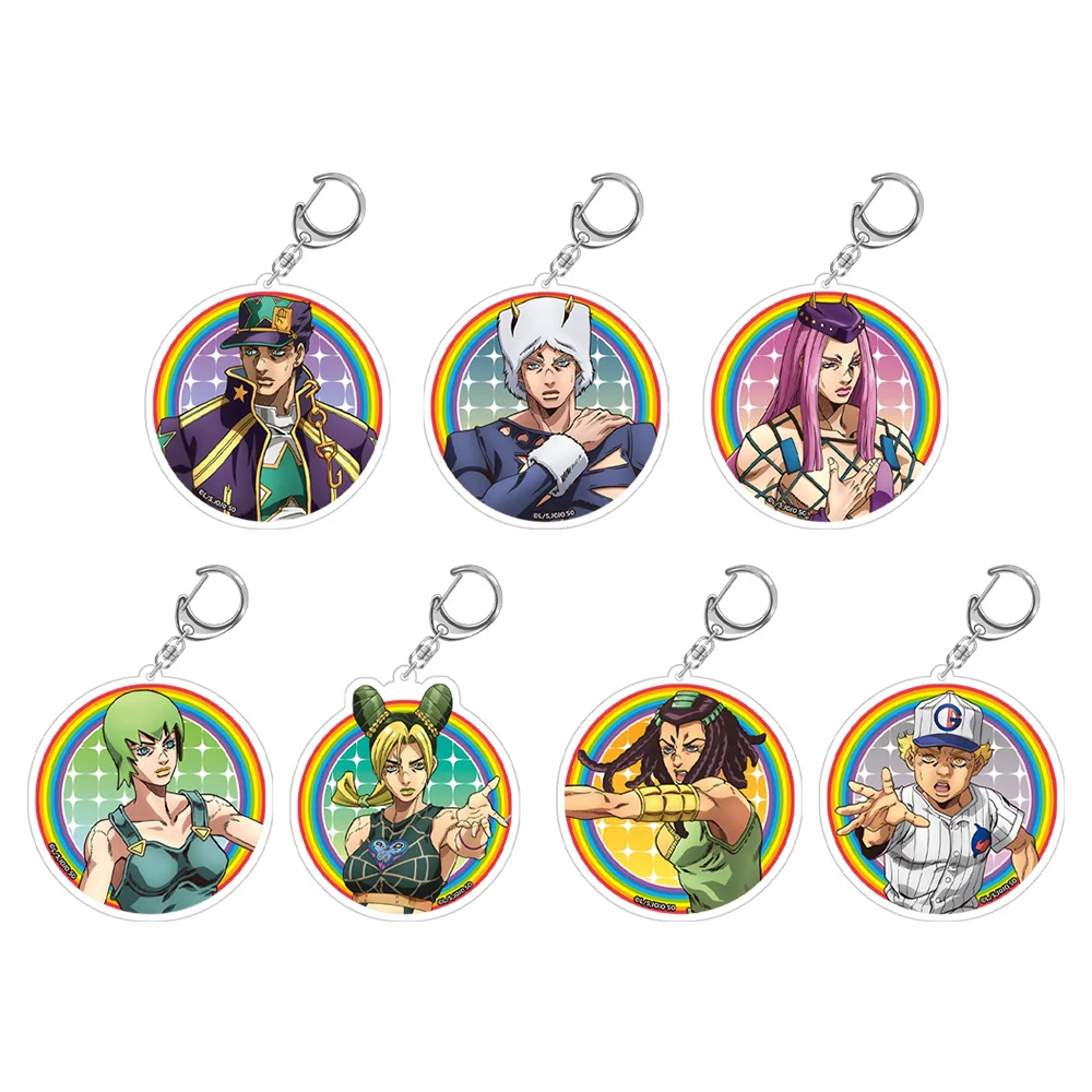 Guo Xiao Luo Anime tienda periférica Jolyne Cujoh Ermes Costello Foo Fighters Emporio Alnino informe meteorológico llavero acrílico