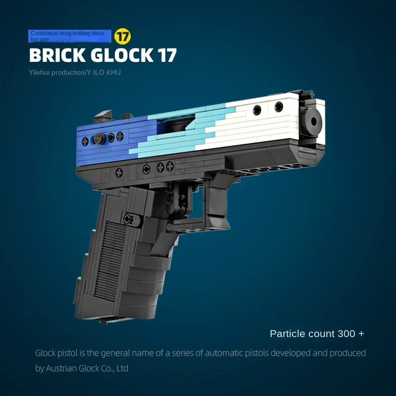 

MOC CSGO Military Series Single Shot G18 Gun G17 Gloch Pistol Building Blocks Set DIY Bricks Toys For Boys Christmas Gifts