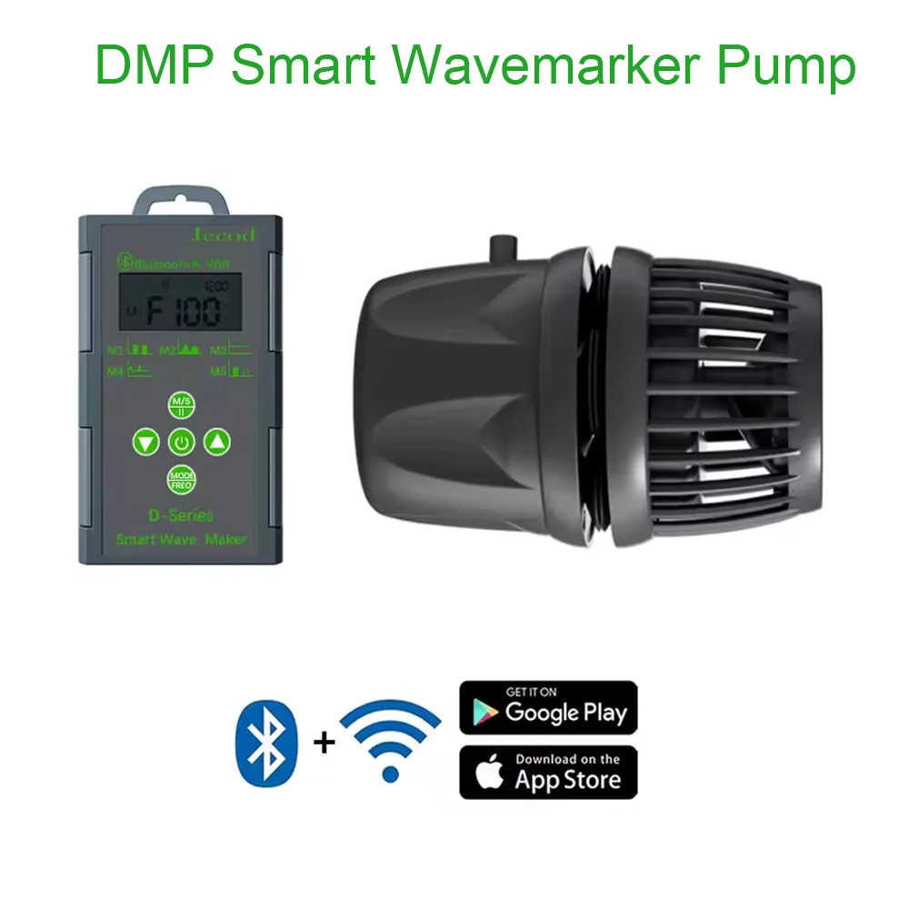 

New WiFi Bluetooth Smart App Control Cordless Freshwater Saltwater Fish Tank DMP-10M 20M 30M 40M Aquarium Wavemaker Pump jecod