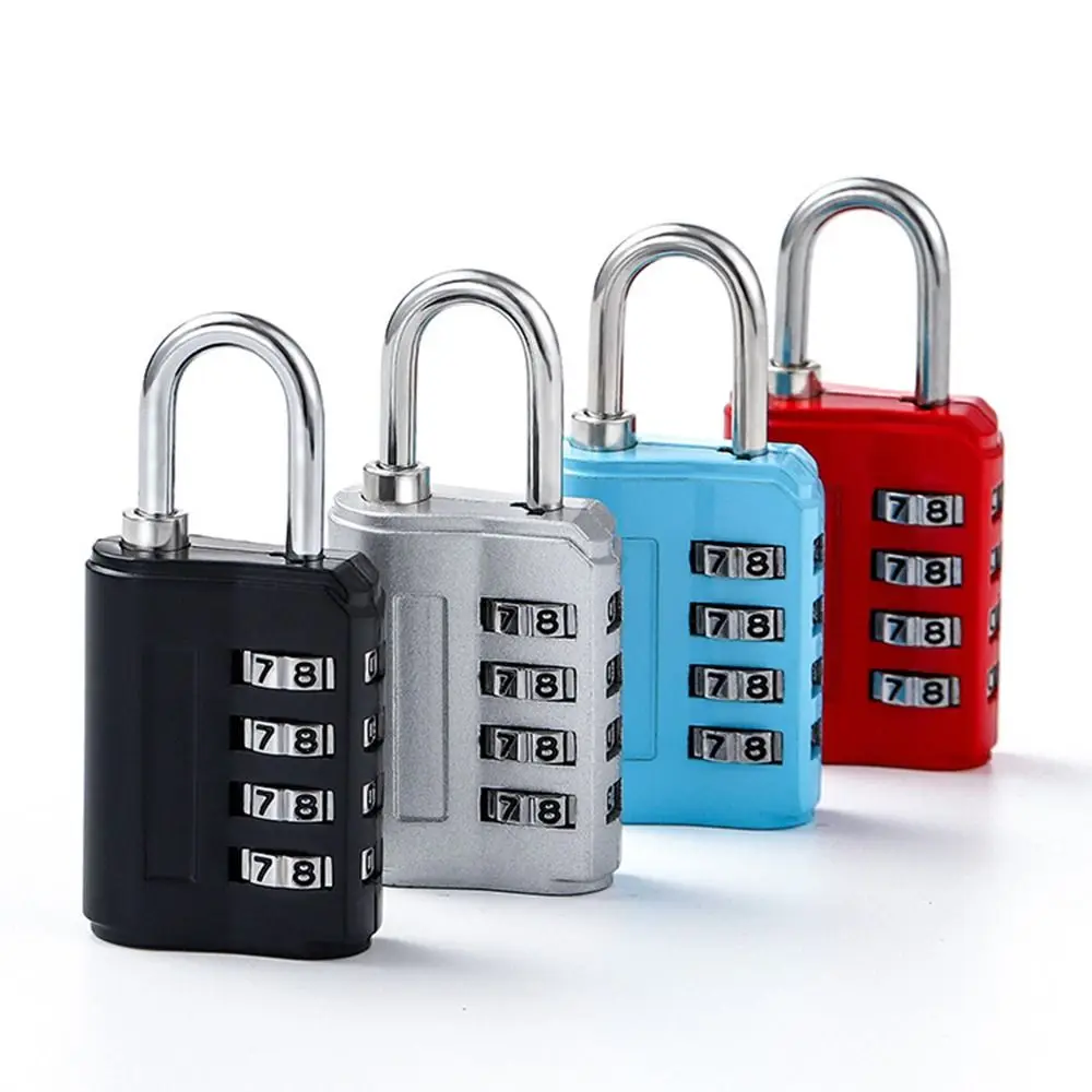 Dormitory 4 Digit Number Combination Pad Lock Padlock Outdoor Travel Anti-Theft Lock Suitcase Luggage Security Coded Lock