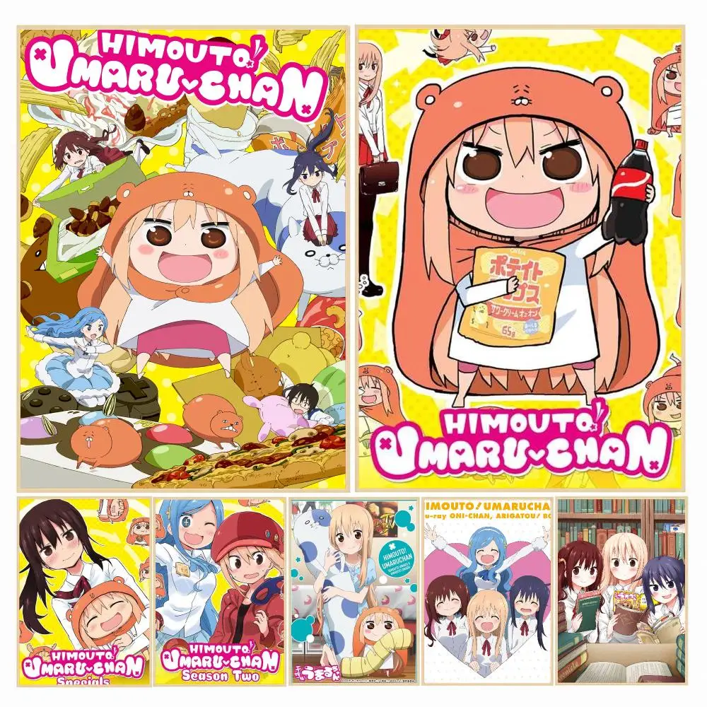 anime H-Himouto Umaru-chan-N Painting Calligraphy Boho Botanical Decor for Living Room Elegant Home Style