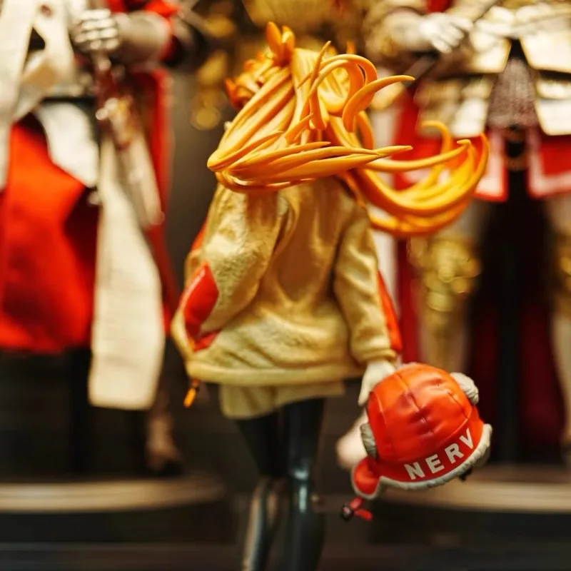 Dostępny NEON GENESIS EVANGELION EVA Asuka 25cm Czerwona Figurka Anime Model Zabawka Lalka Ozdoba Kolekcjonerska