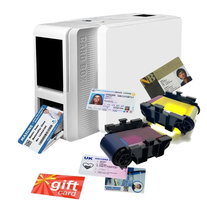 Double-sided monochrome and color high-resolution color ribbon plastic logo PVC card printer