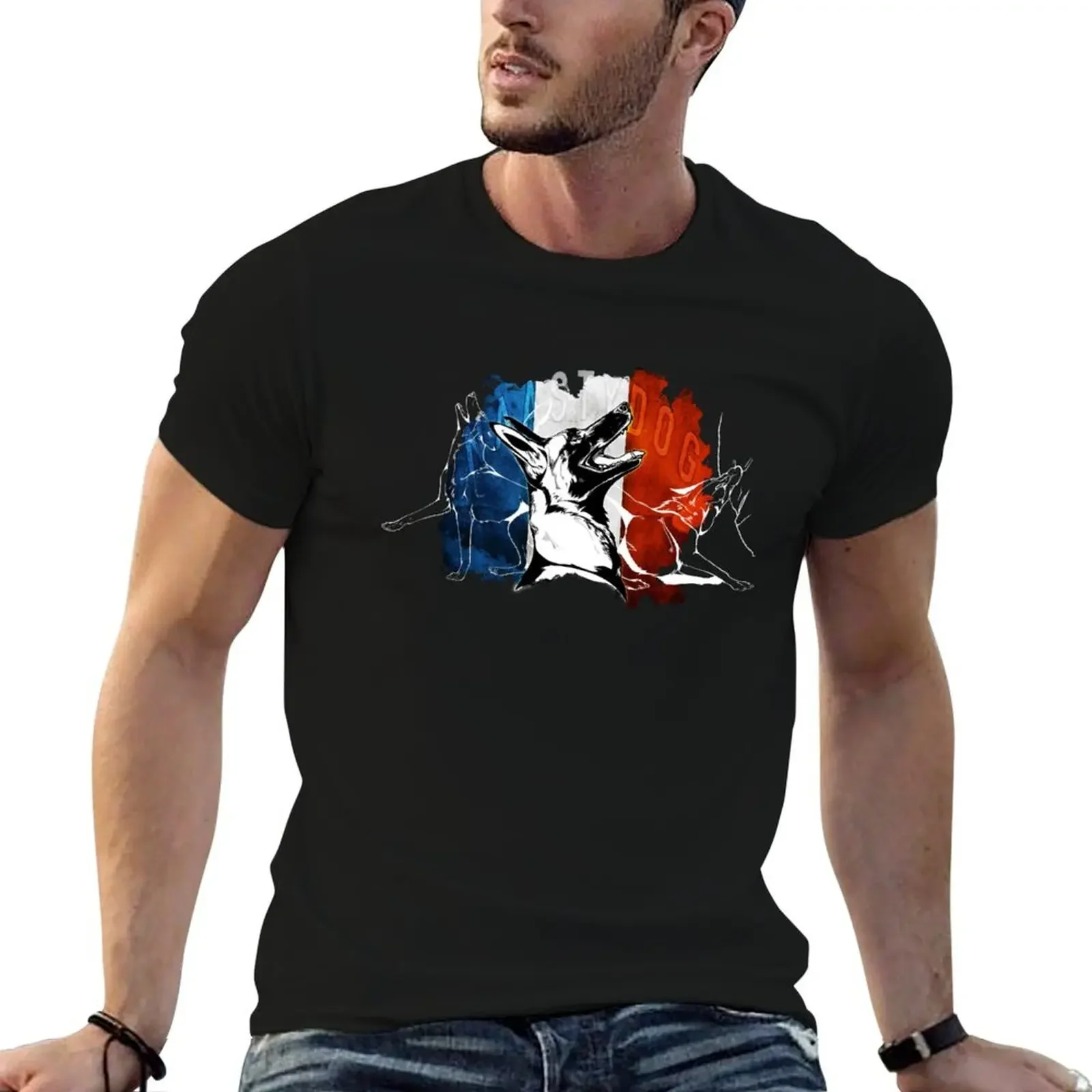 Au pied, Vien ici, Attaque! - French Ring Sport naastydog original T-Shirt Blouse oversized t shirt t shirts for men