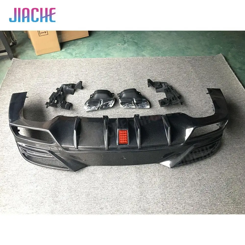 Carbon Fiber Rear Lip Diffuser Protector for Mercedes Benz GLE Class W292 GLE350 GLE63 AMG Coupe 2016-2019