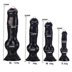 S/M/L/XL Dog Dildo Vaginal Anal Plug Big Buttplug Fake Penis Sex Toys For Women /Men Masturbators Big Dildos 18 Adults Sexy Shop