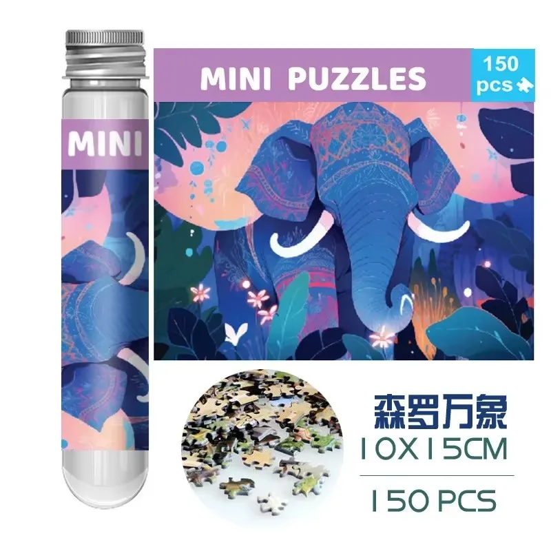 

150 шт., мини-пазлы с пробирками для взрослых, декомпрессионная игрушка, игра-головоломка Fridget, семейное украшение, развивающие игрушки