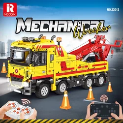 Tecnico RC gru demolitore camion Building Blocks City Engineering carro attrezzi telecomando escavatore costruttore mattoni giocattoli