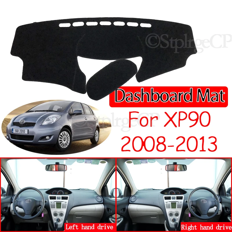 Anti-Slip Mat Dashboard Cover Pad Sunshade Dashmat Carpet Car Accessories 2012 for Toyota Vios Yaris Belta Soluna XP90 2008~2013