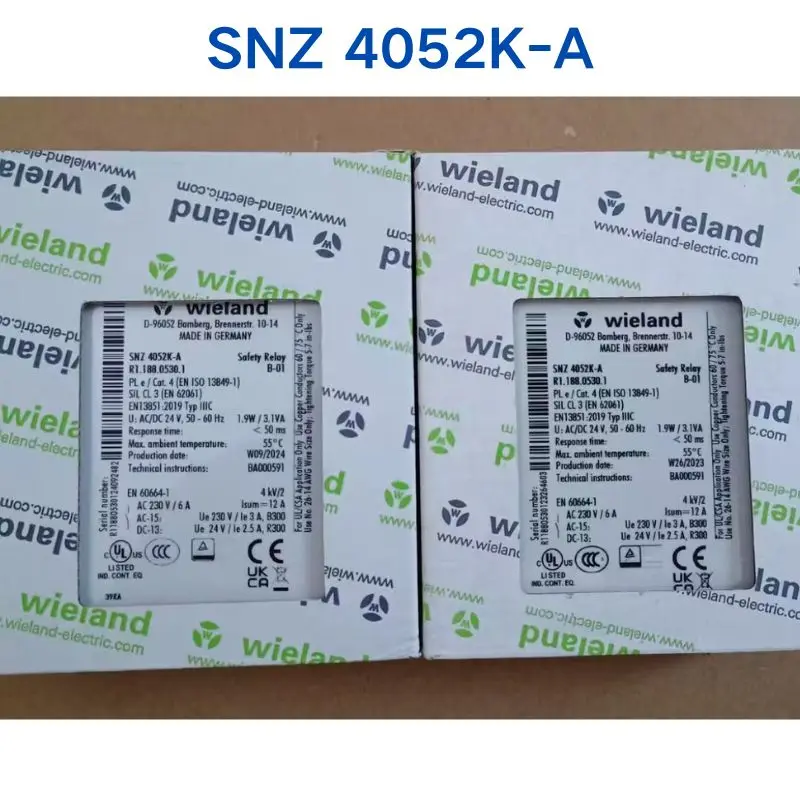 brand new wieland relay SNZ 4052K-A SNZ4052K-A