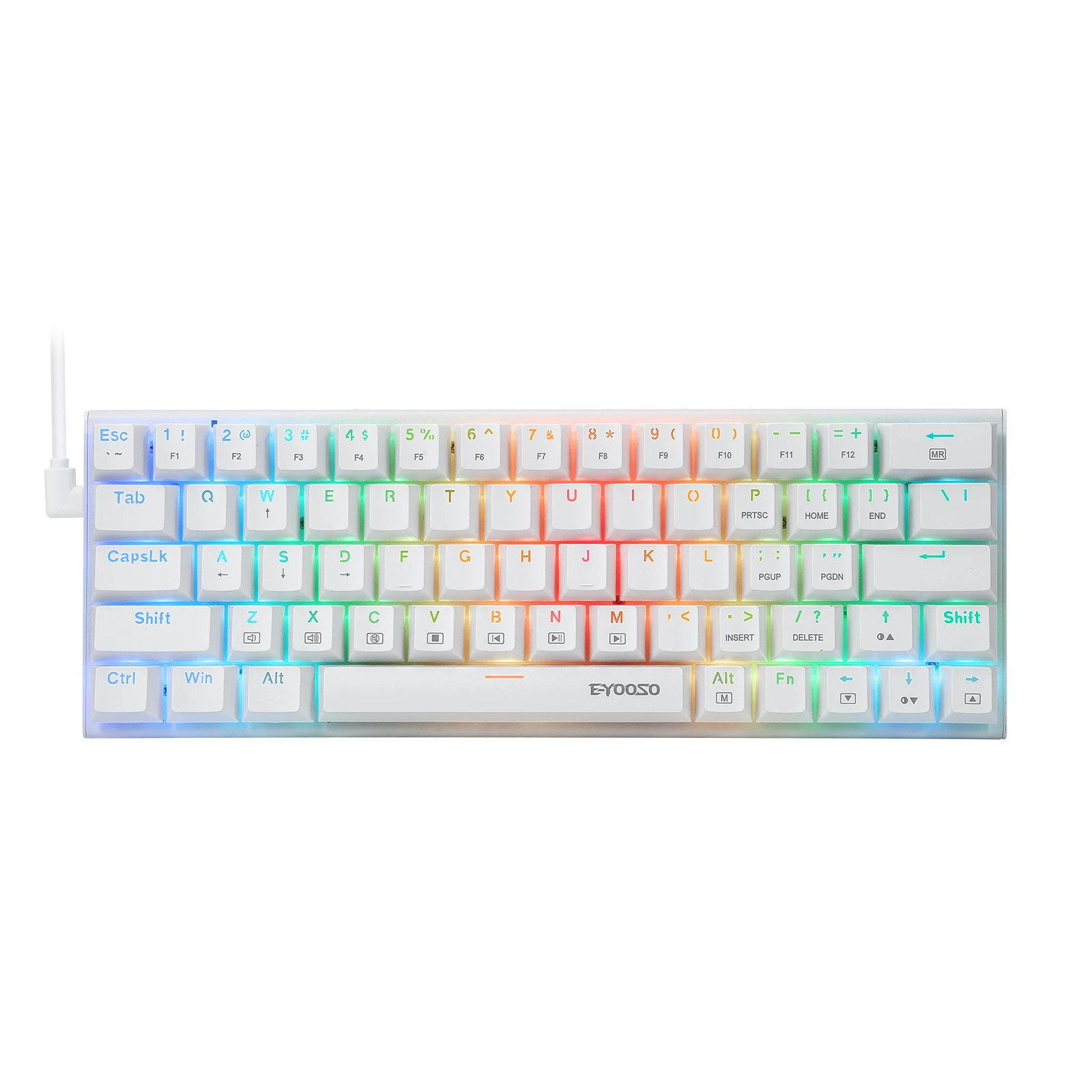 

E-YOOSO Z-22 60% Mechanical Keyboard 63 Key Type-C Wired Gaming Keyboards RGB Backlit for Laptop Desktop